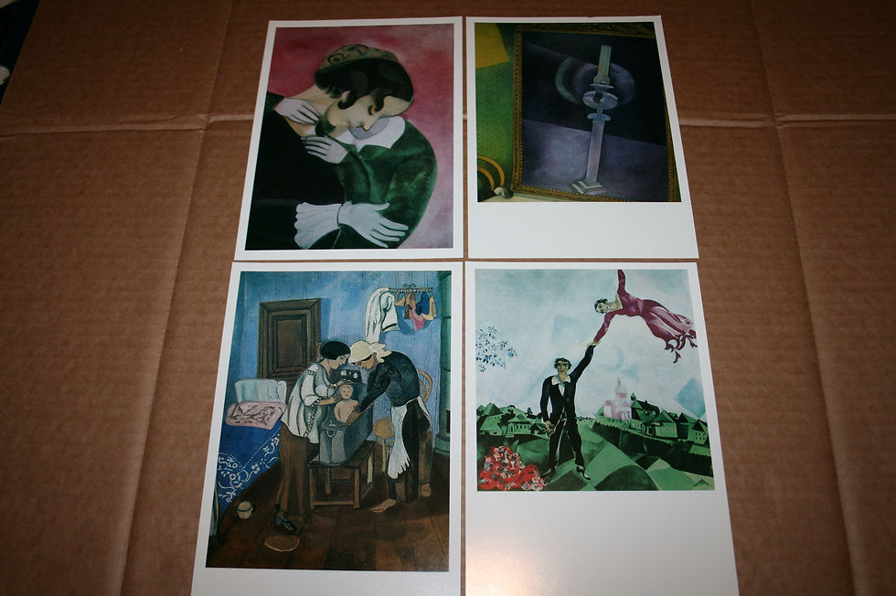 Pikkukuva: Marc Chagall taide postikortti
