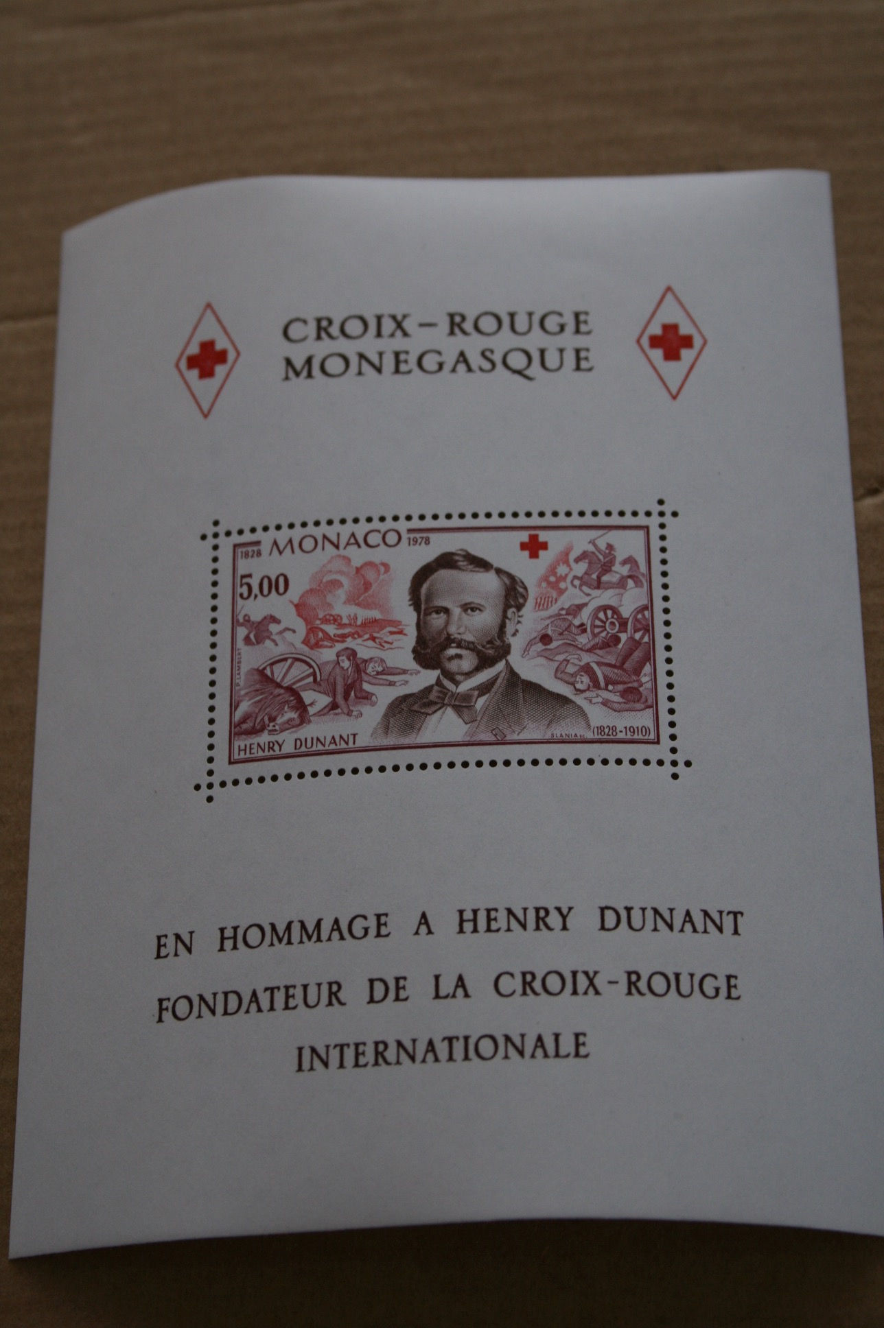Monaco postimerkki blokki