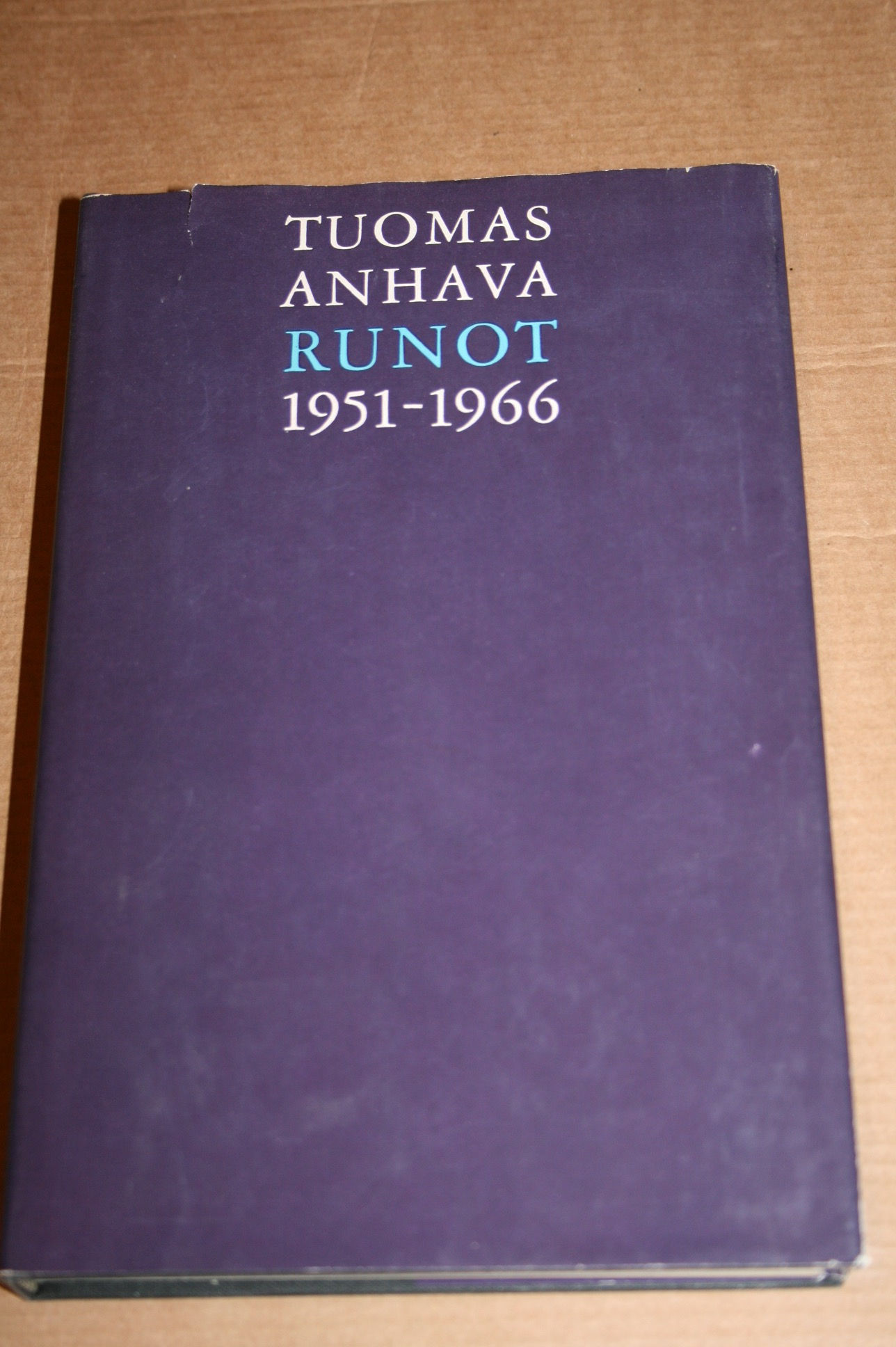 Anhava, Tuomas: Runot 1951-66