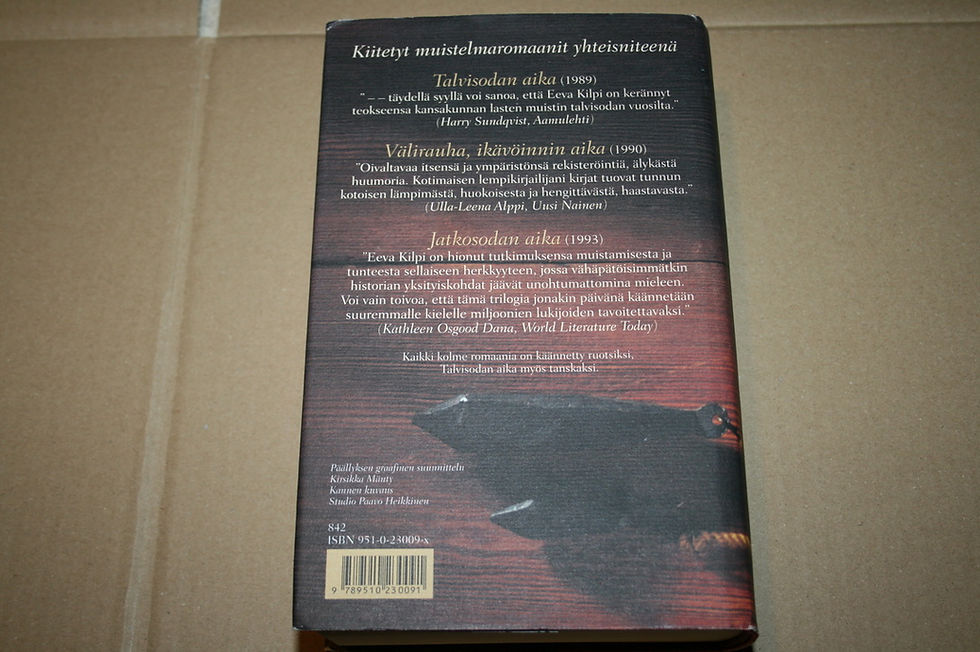 Pikkukuva: Kilpi, Eeva: Muistojen aika