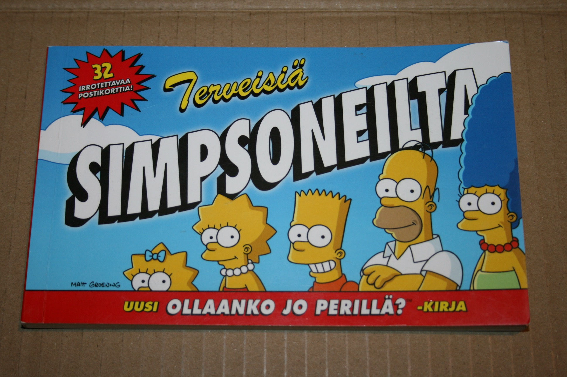 Groening, Matt: Terveisiä Simpsoneilta, Ollaanko perillä?-kirja