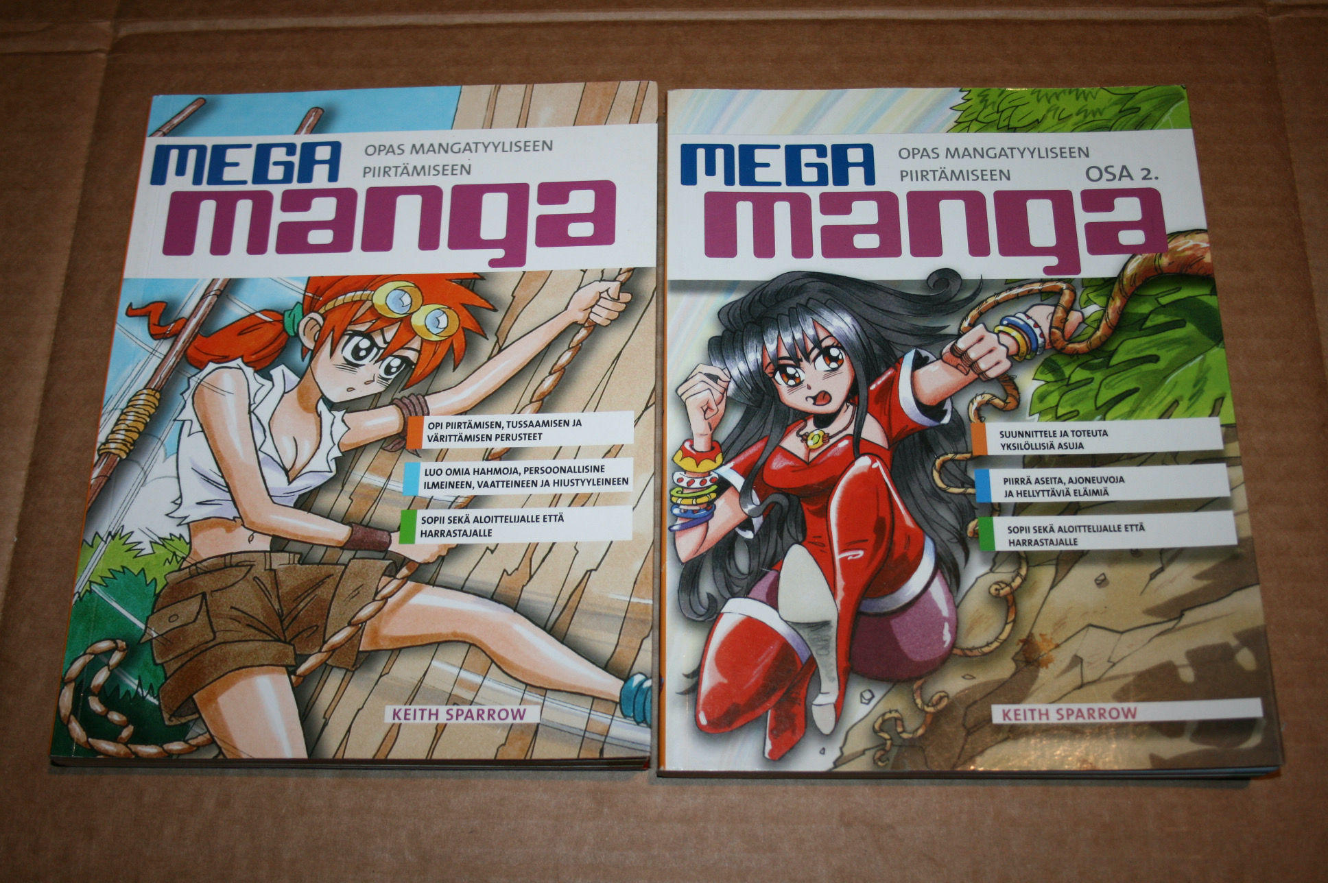 Sparrow, Keith: Mega Manga 1 & 2, opas piirtämiseen