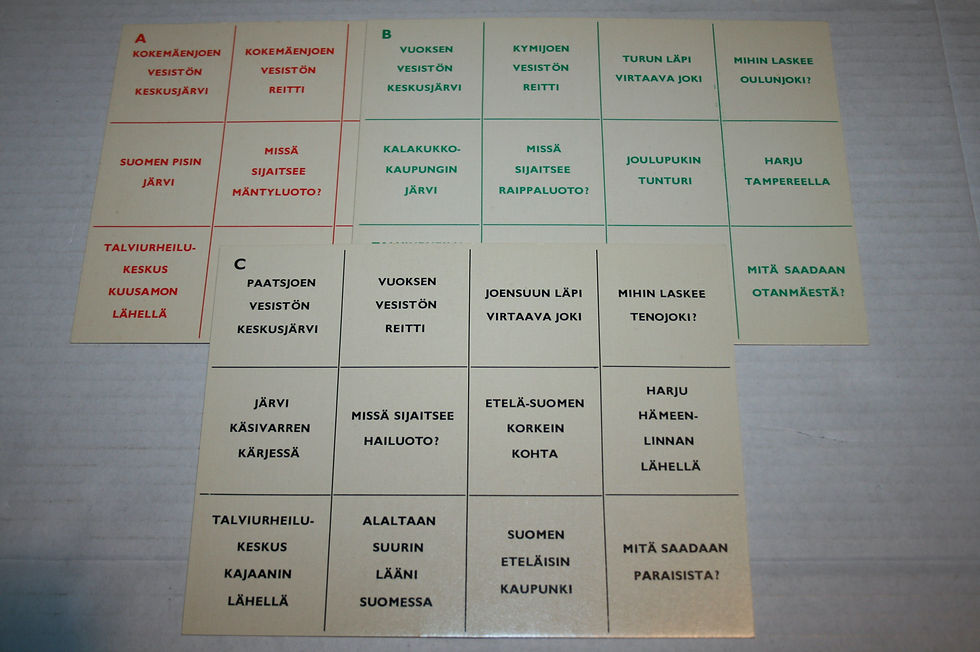 Pikkukuva: Lummevuo-Järvi-Laturi: Opetuskuutiot Maantieto 1, suomi