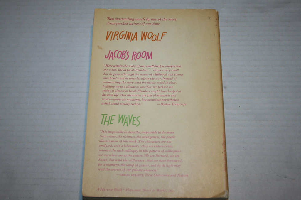 Pikkukuva: Woolf, Virginia: Jacob's Room/ The Waves
