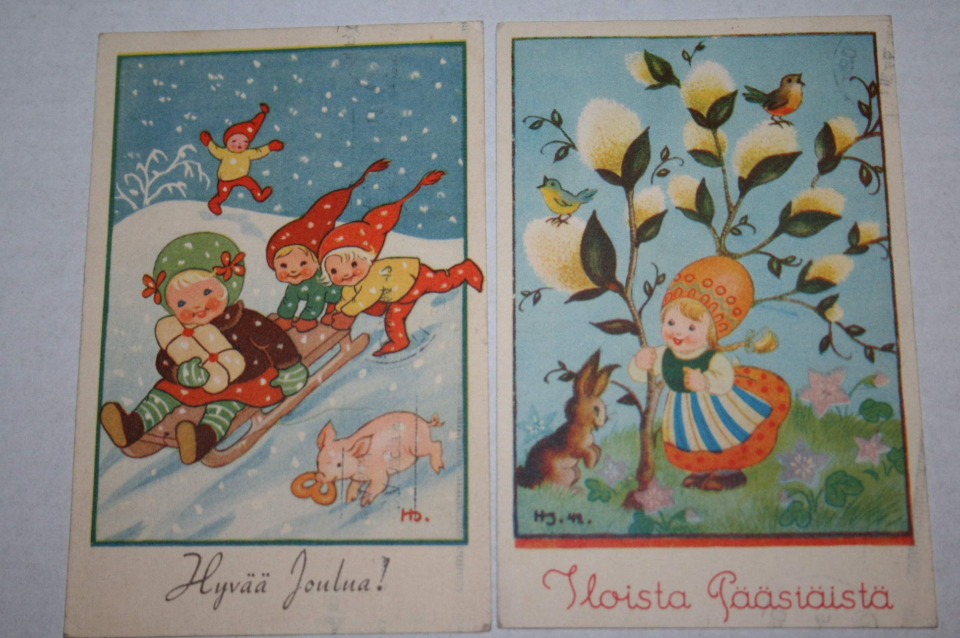 Helga Sjöstedt postikortit