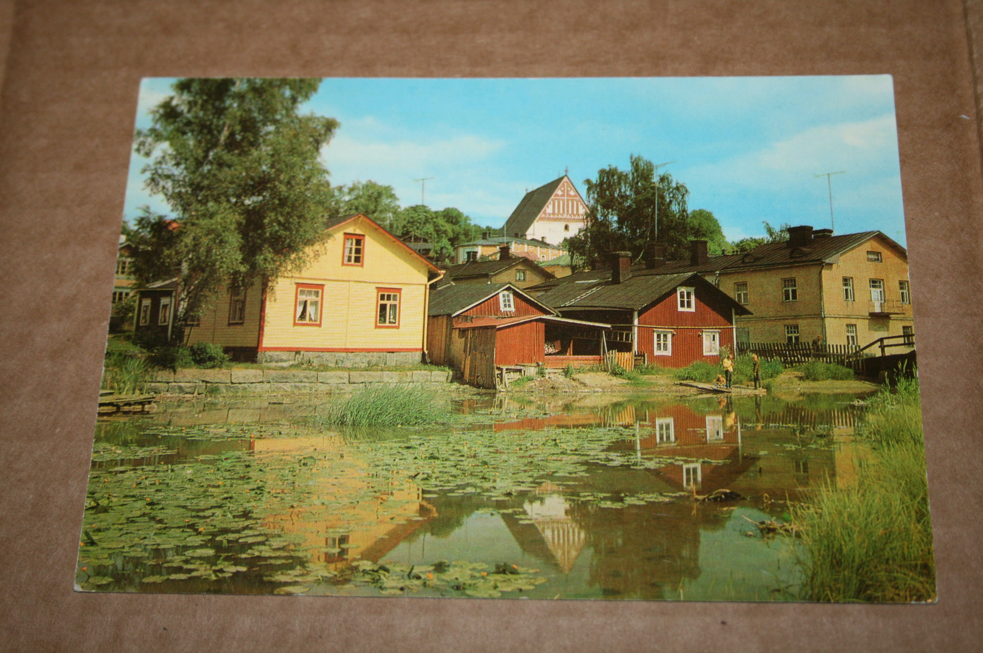 Porvoo postikortti porvoonjoki