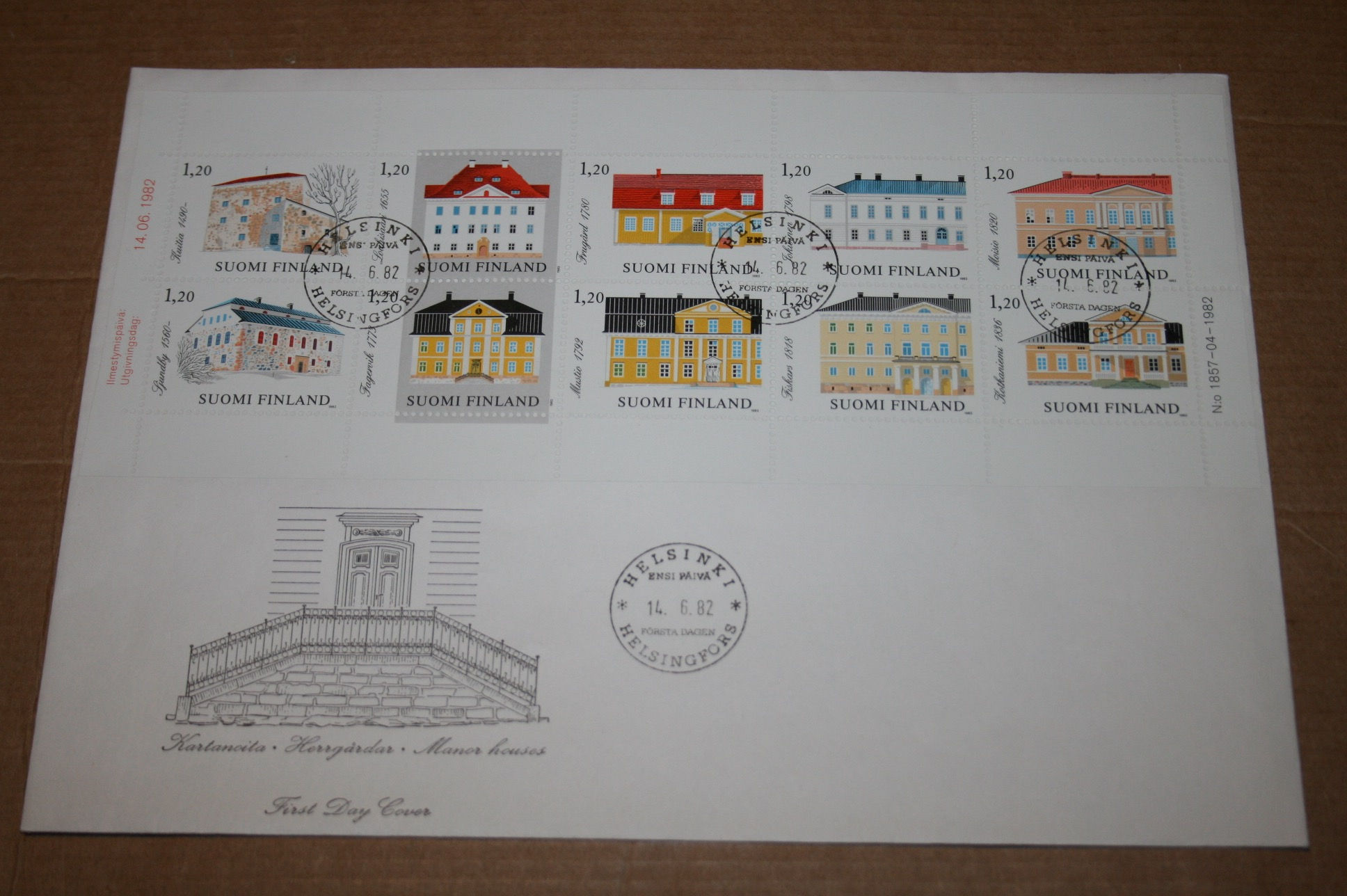 Suomi postimerkki FDC 1982