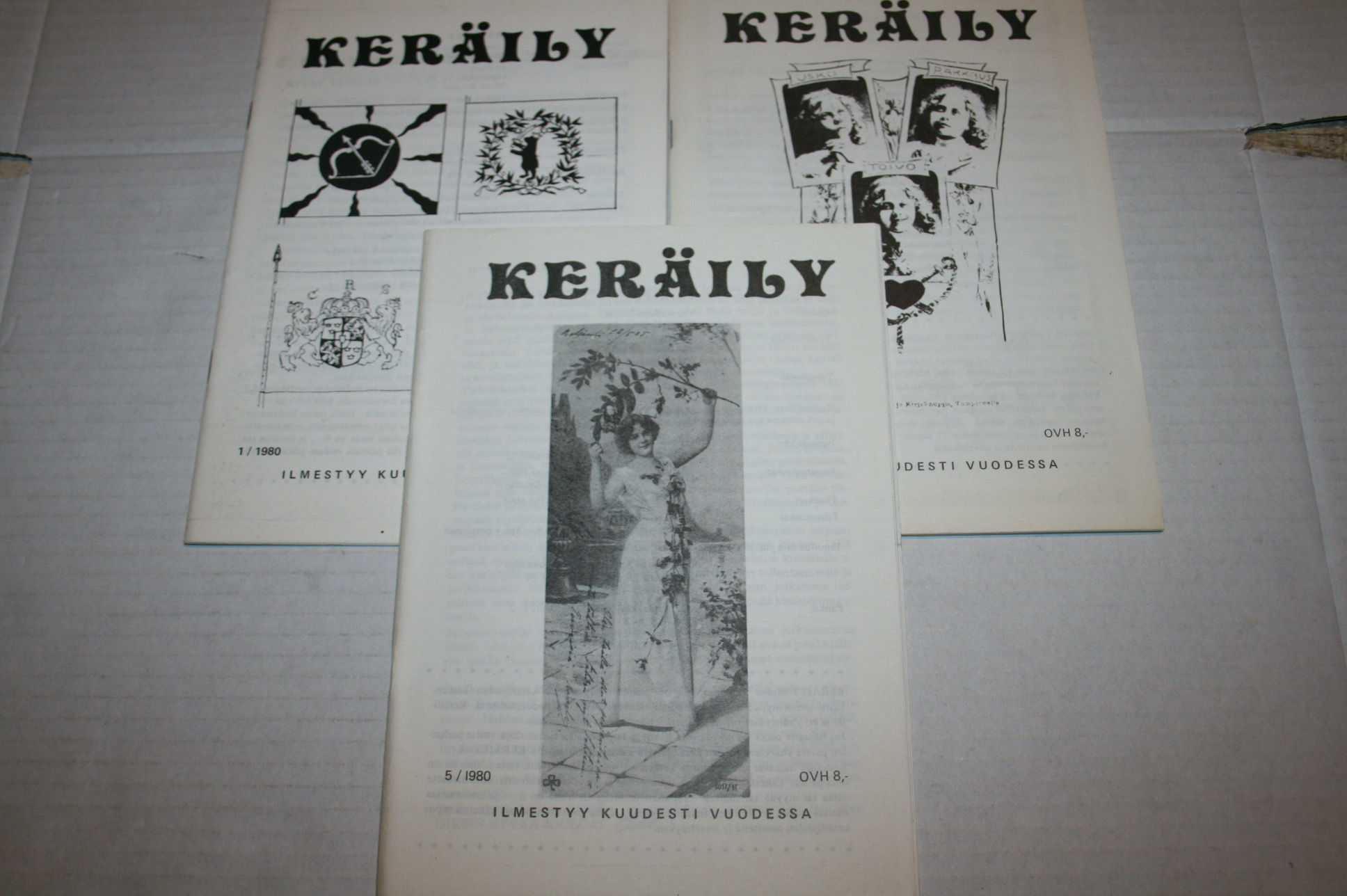 Keräily lehti 1980, 3 kpl.