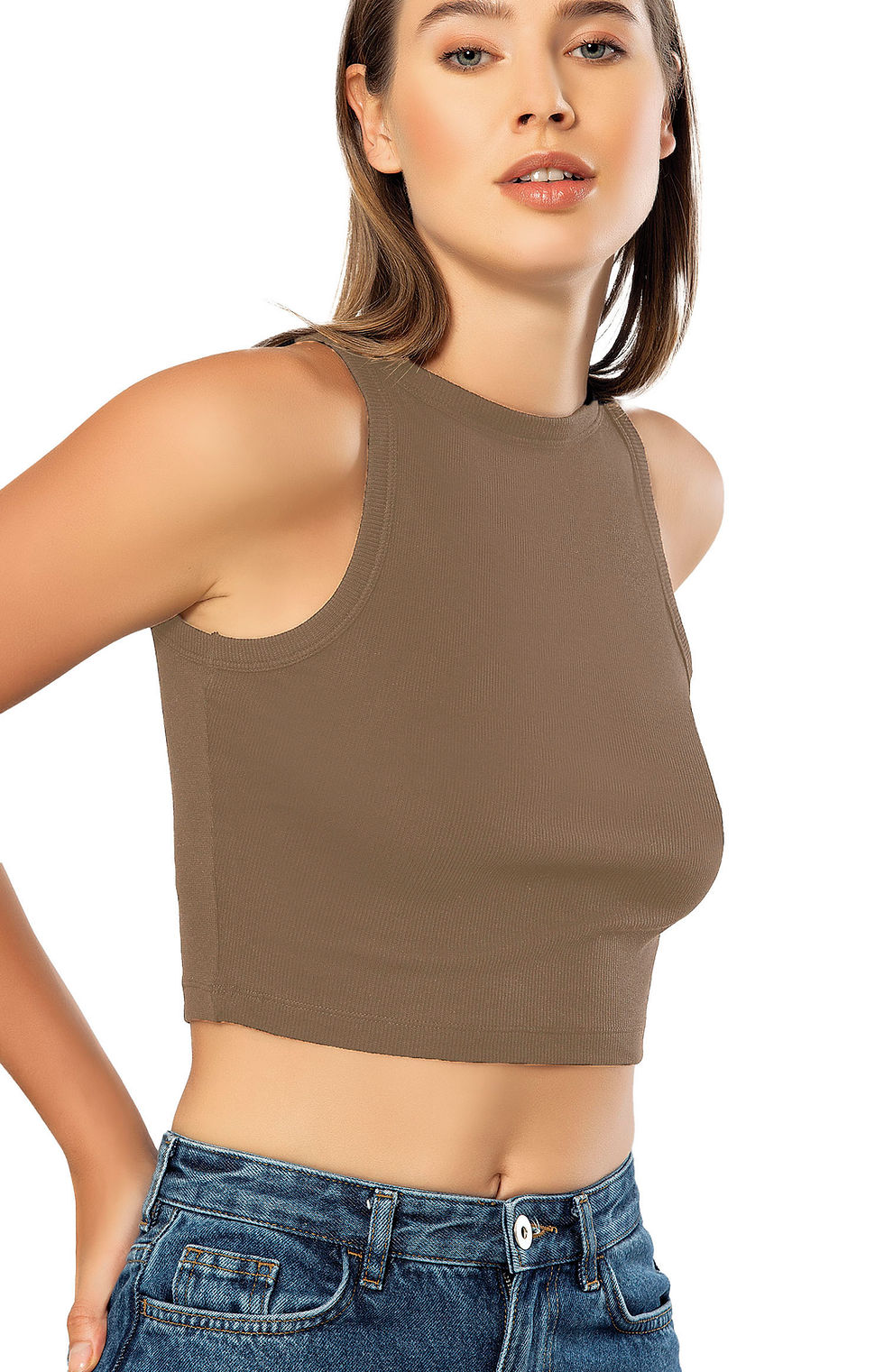 Thumbnail: Ribbed Crop, Brown