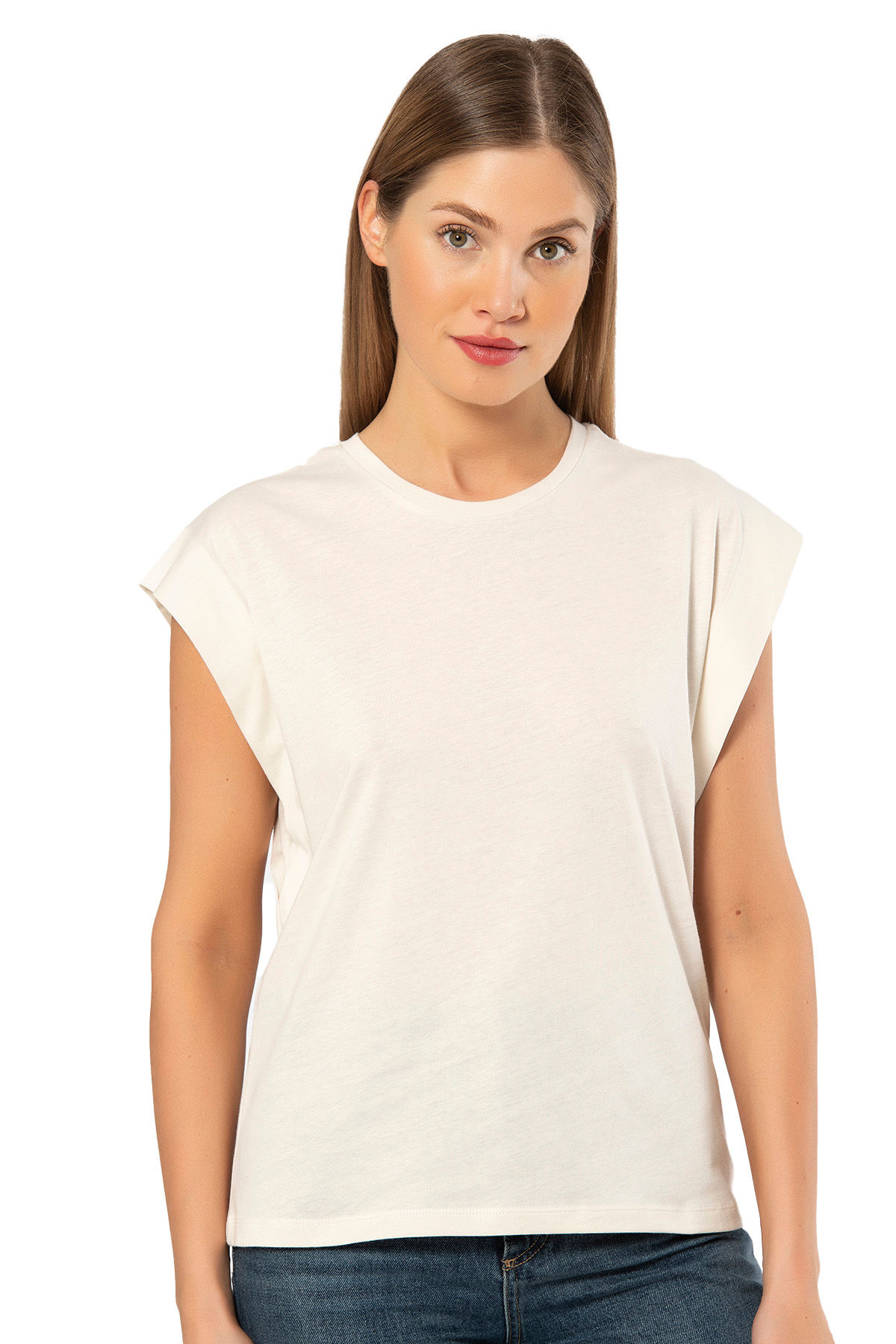 Muscle T-Shirt, Cream