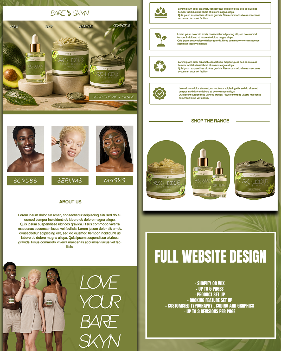 FULL WEBSITE DESIGN