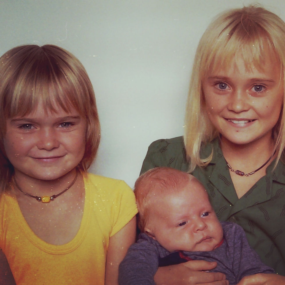 Peta and her siblings in 1981