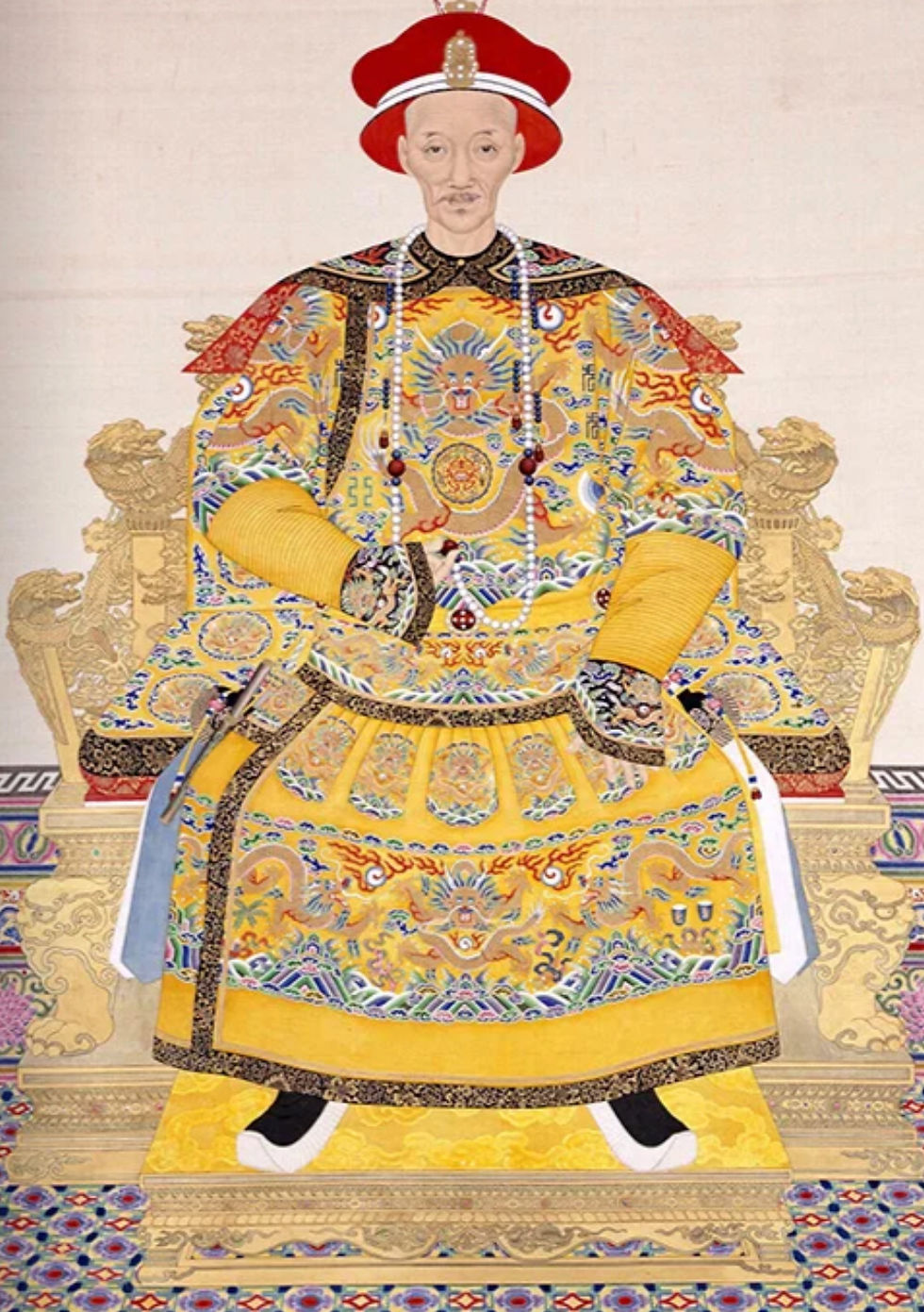 Imperial portrait. China, artist unknown, mid 19th century. Palace Museum, Beijing. https://www.museums.cam.ac.uk/story/colour-art-science-and-power/