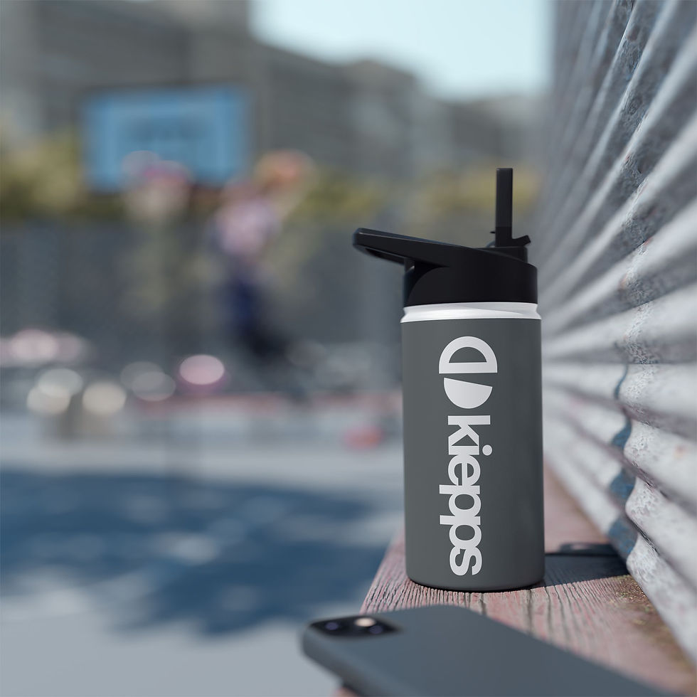 Miniatura: Botella de agua de acero inoxidable con tapa estándar.