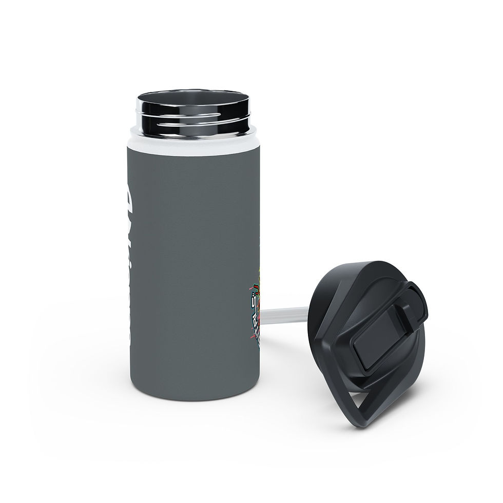 Miniatura: Botella de agua de acero inoxidable con tapa estándar.