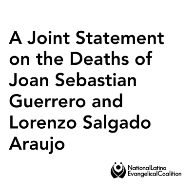 A Joint Statement on the Deaths of Joan Sebastian Guerrero and Lorenzo Salgado Araujo
