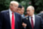 Donald Trump speaking with Russian President Vladimir Putin.