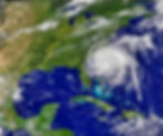 Image of hurricane approaching South Eastern United States.