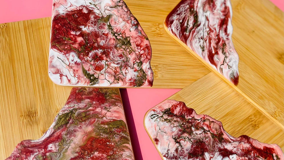Just a Little bit Naughty Cafe- Create x 4 Resin Mini Snack Boards!