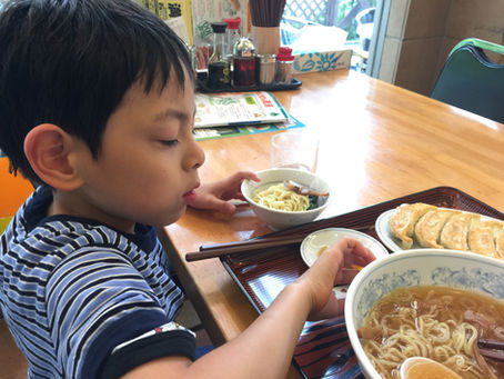 剛くんとプールトレーニング