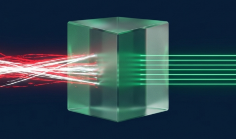 IA probabiliste VS IA déterministe illustration visuel au travers un cube 3D 