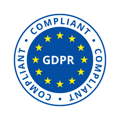 GDPR Compliant seal for healthcare IT solutions.