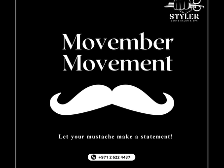 Movember 2024: Elevate Your Beard Game at Styler Gents Salon & Spa, Abu Dhabi
