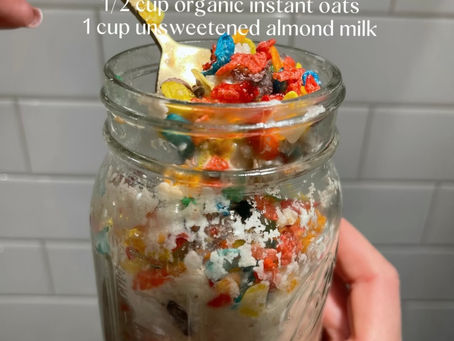 Fruity Pebbles Overnight Oats
