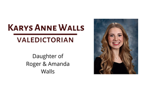 2023 Valedictorian Karys Walls