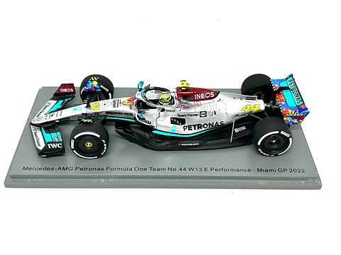 1/43 scale Spark Mercedes W13 F1 Car - Lewis Hamilton 2022