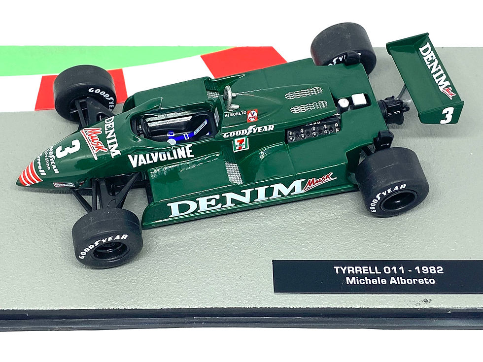 1:43 Scale Model of Michele Alboreto Tyrrell 011 Formula One Car from 1982