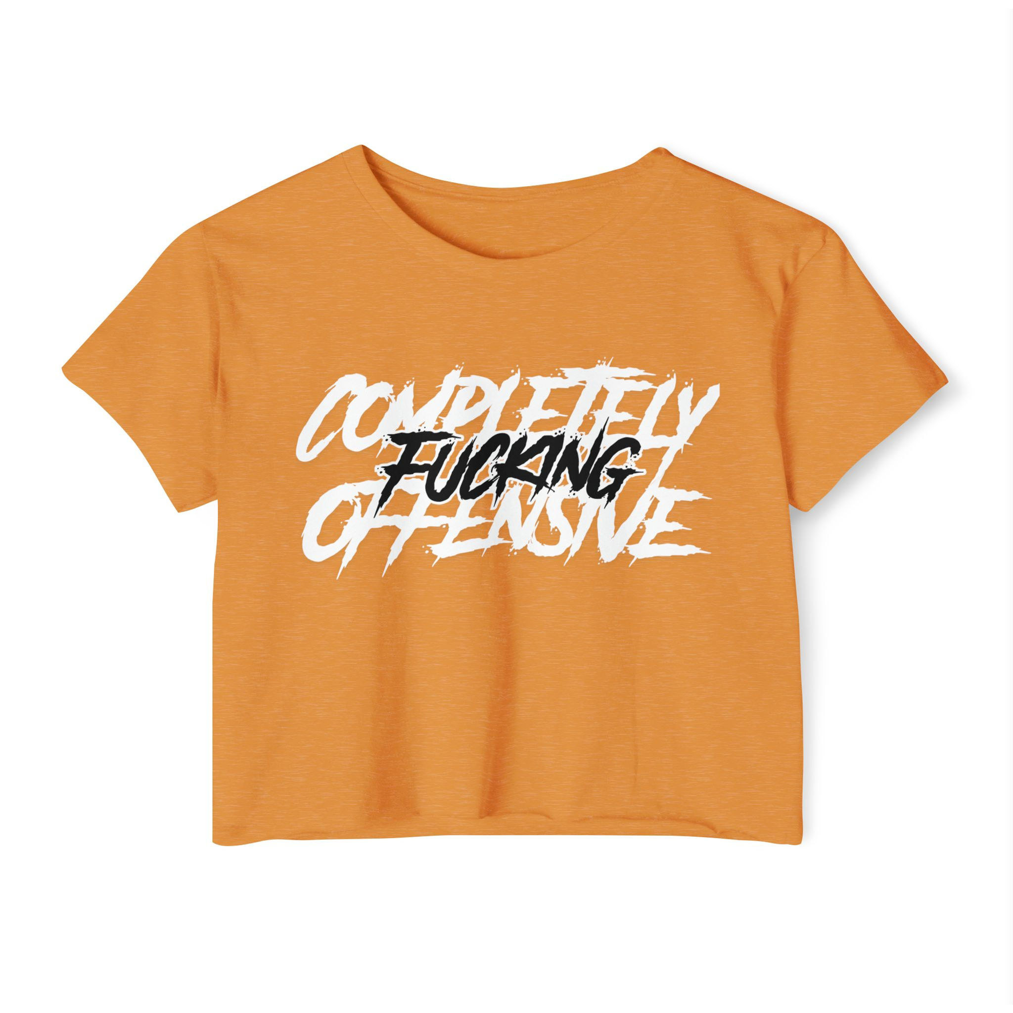 Offensive Women's Festival Crop Top - Edgy Graphic Tee for Music Festivals