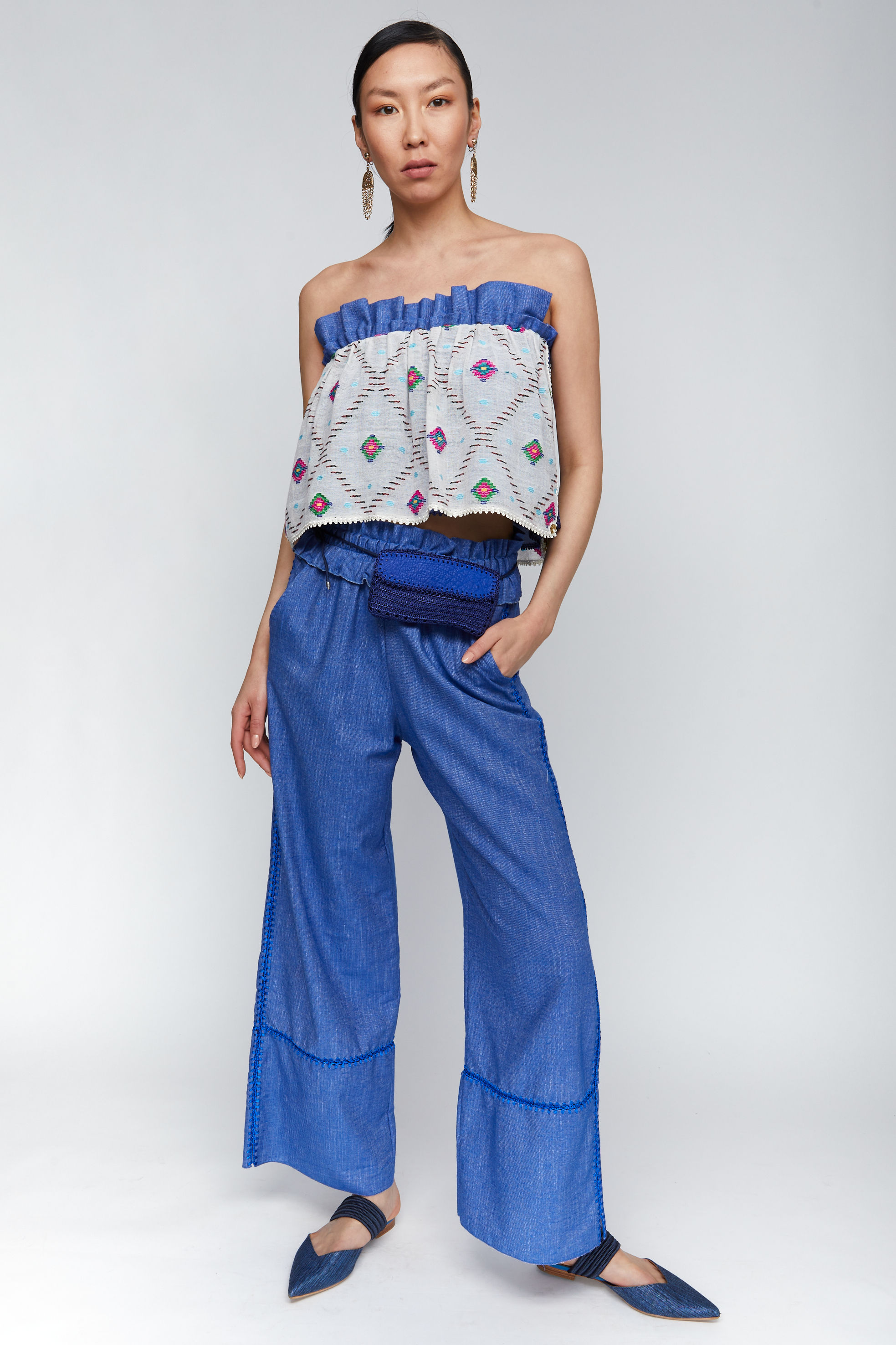 SOLD OUT | BLOOM LINE - BLUE PANTS