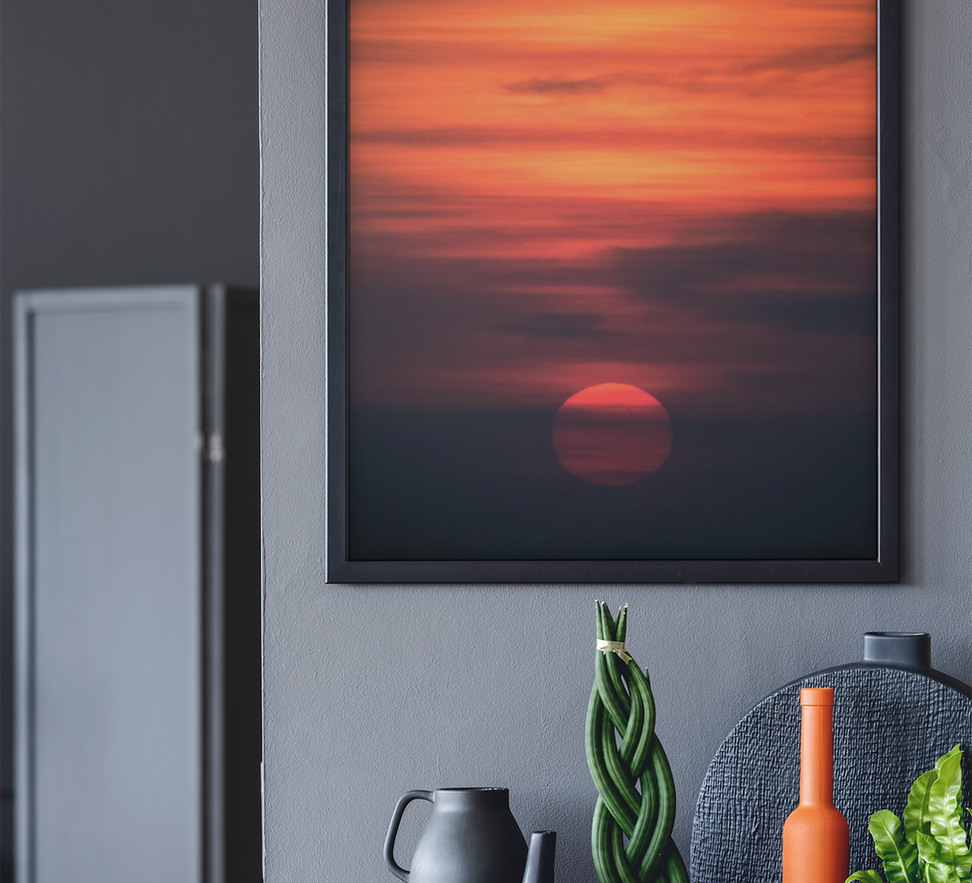 office break room framed image decor