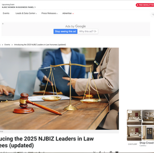 Calvin Souder: Introducing the 2025 NJBIZ Leaders in Law honorees