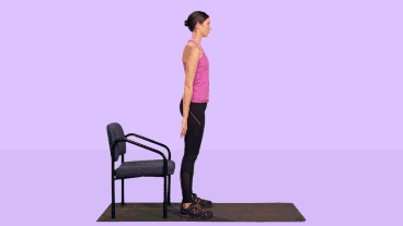 Chair squats can burn a lot of calories and reduce your weight