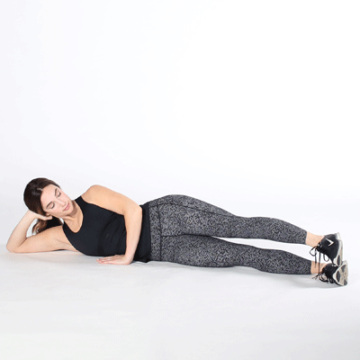 Side lying hip Abduction is a very prominent exercise to reduce thigh fat.