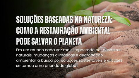 Soluções Baseadas na Natureza: Como a Restauração Ambiental Pode Salvar o Planeta