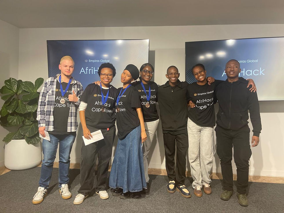 Teams Anu (University of Cape Town) and The Co-founders (Cape Peninsula University of Technology) - Joint 3rd Place at AfriHack Cape Town