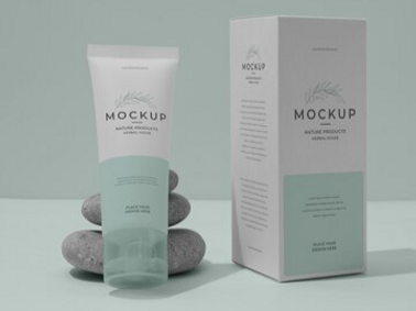 Mono carton box for cosmetic cream