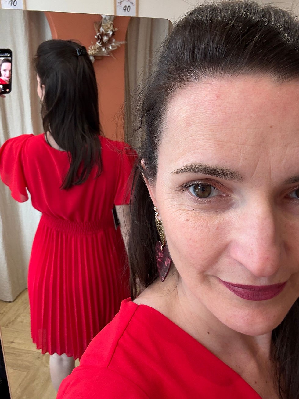 Miniature : Robe courte rouge