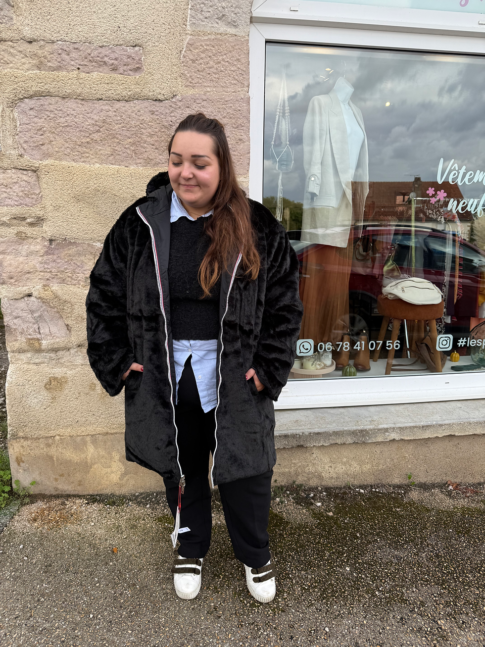 Miniature : Parka noire fourrée