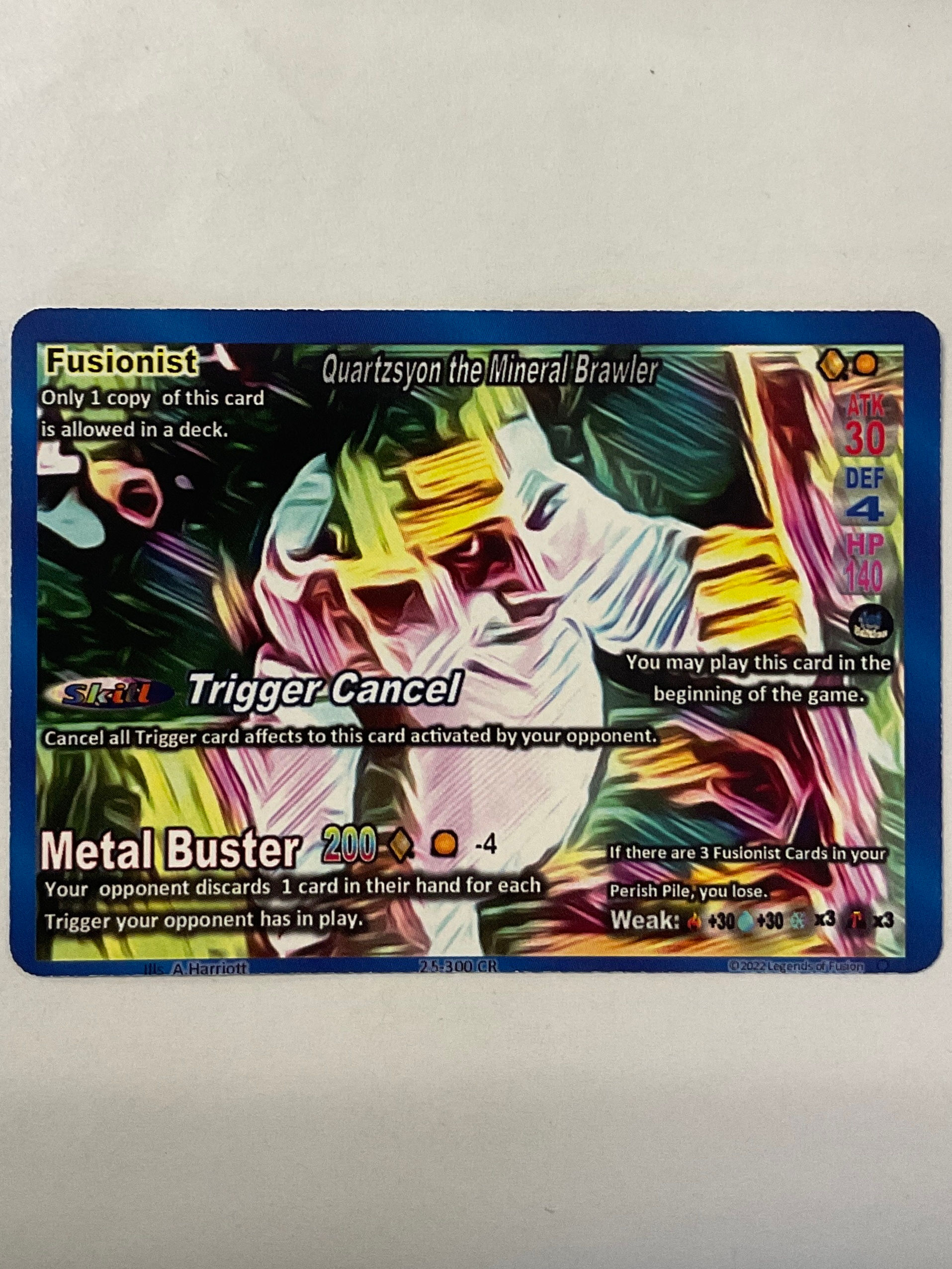 Quartzsyon the Mineral Brawler Fusionist 