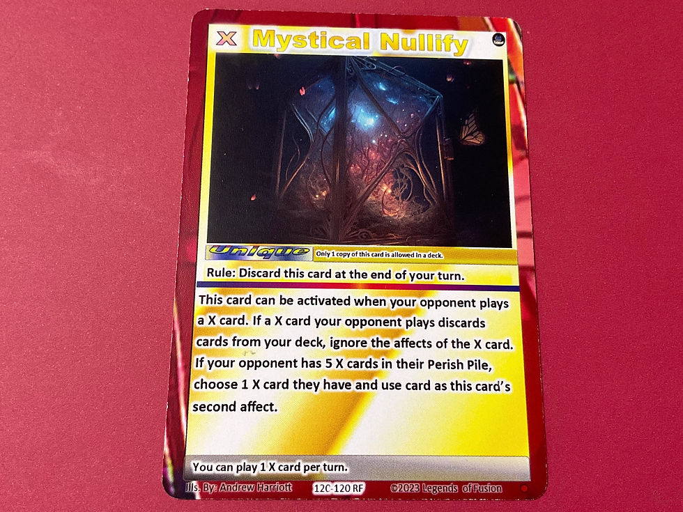 Mystical Nullify X Card