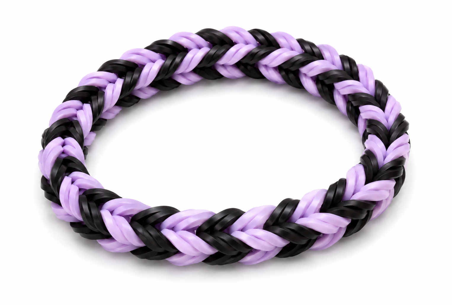 lAvEnDeR & bLaCk loom bracelet