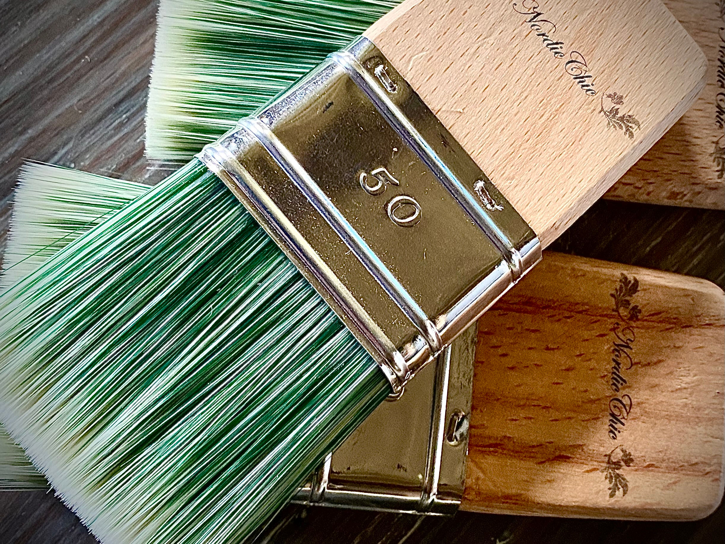 Flat og firkantet malekost 5 cm