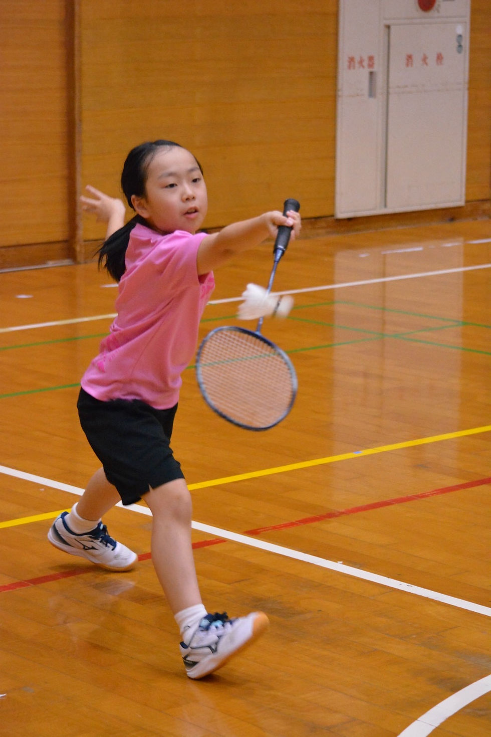 つま先の前に面を準備する