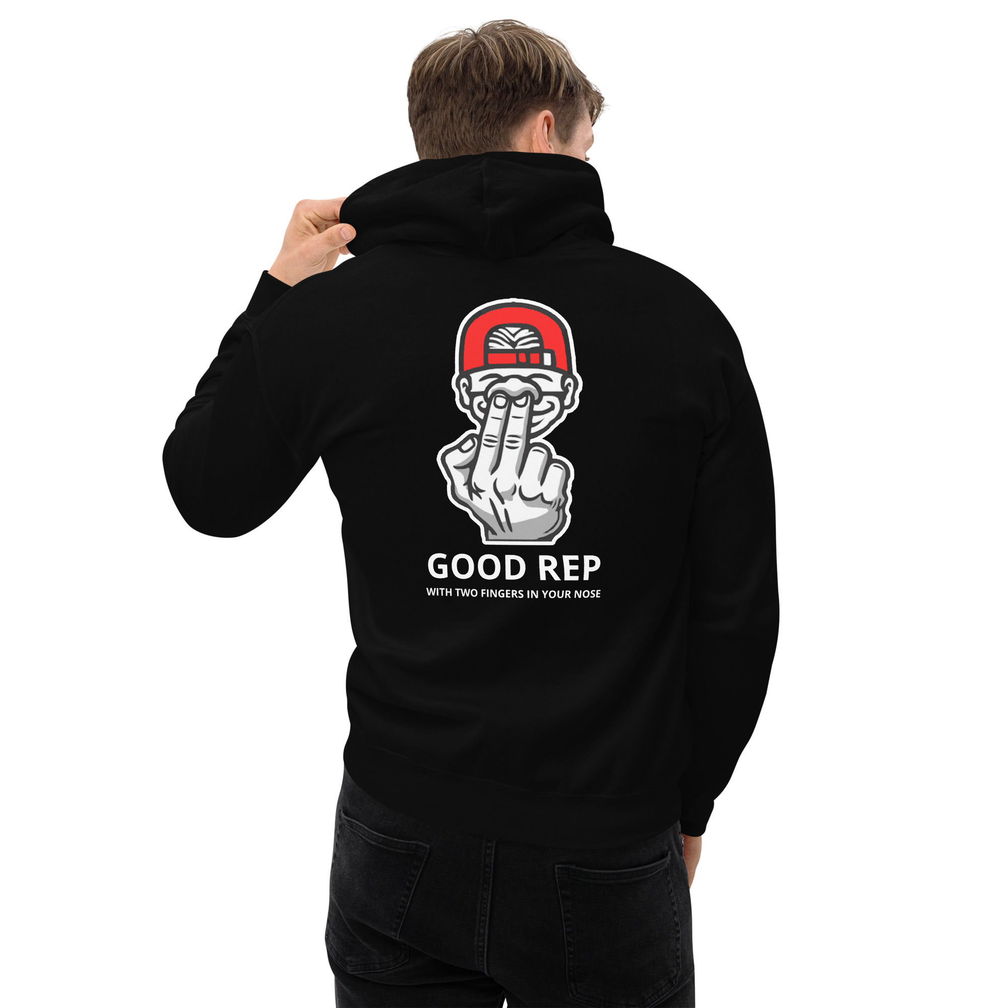 Unisex GOOD REP Two Fingers Hoodie