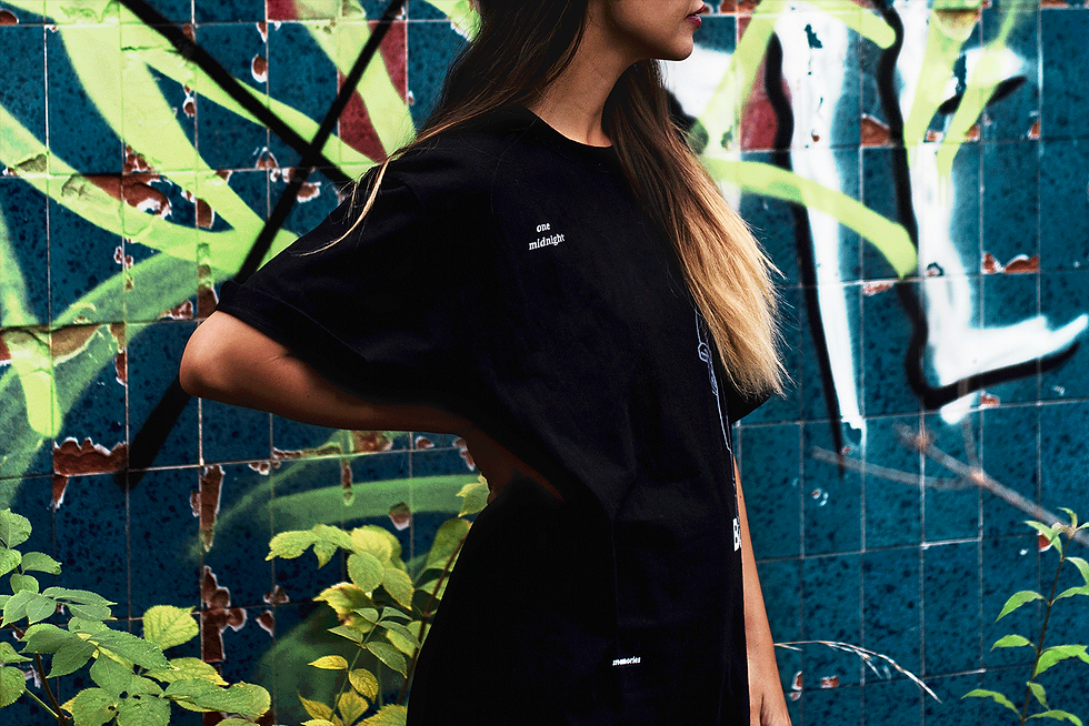 Midu Hoch streetwear clothing - Yannine - Blur tee