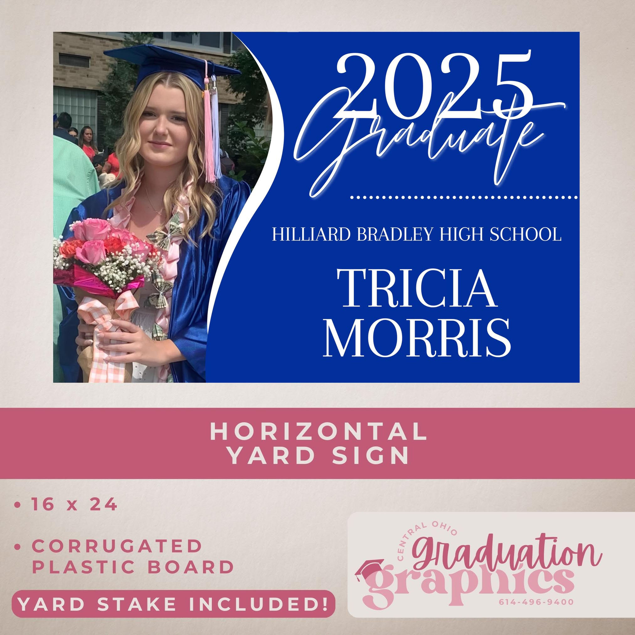 Wave Horizontal Yard Sign